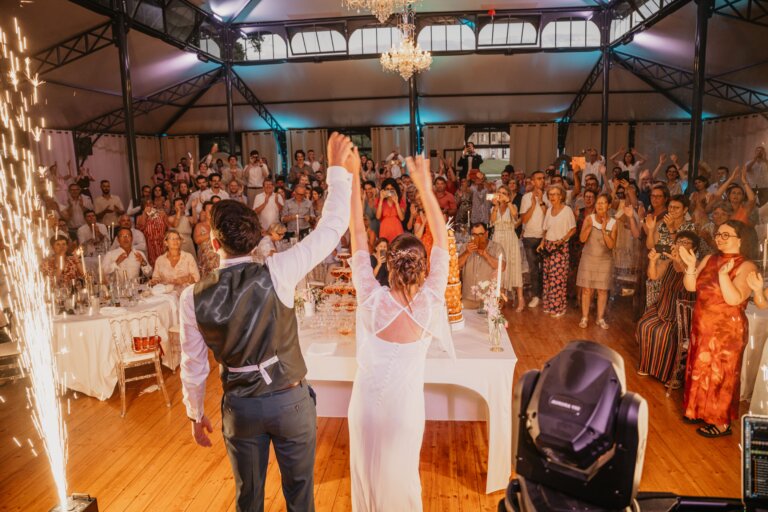soirée de mariage présentation du gateau