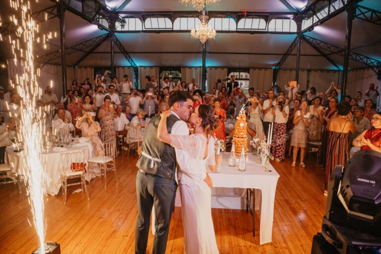 soirée de mariage présentation du gateau